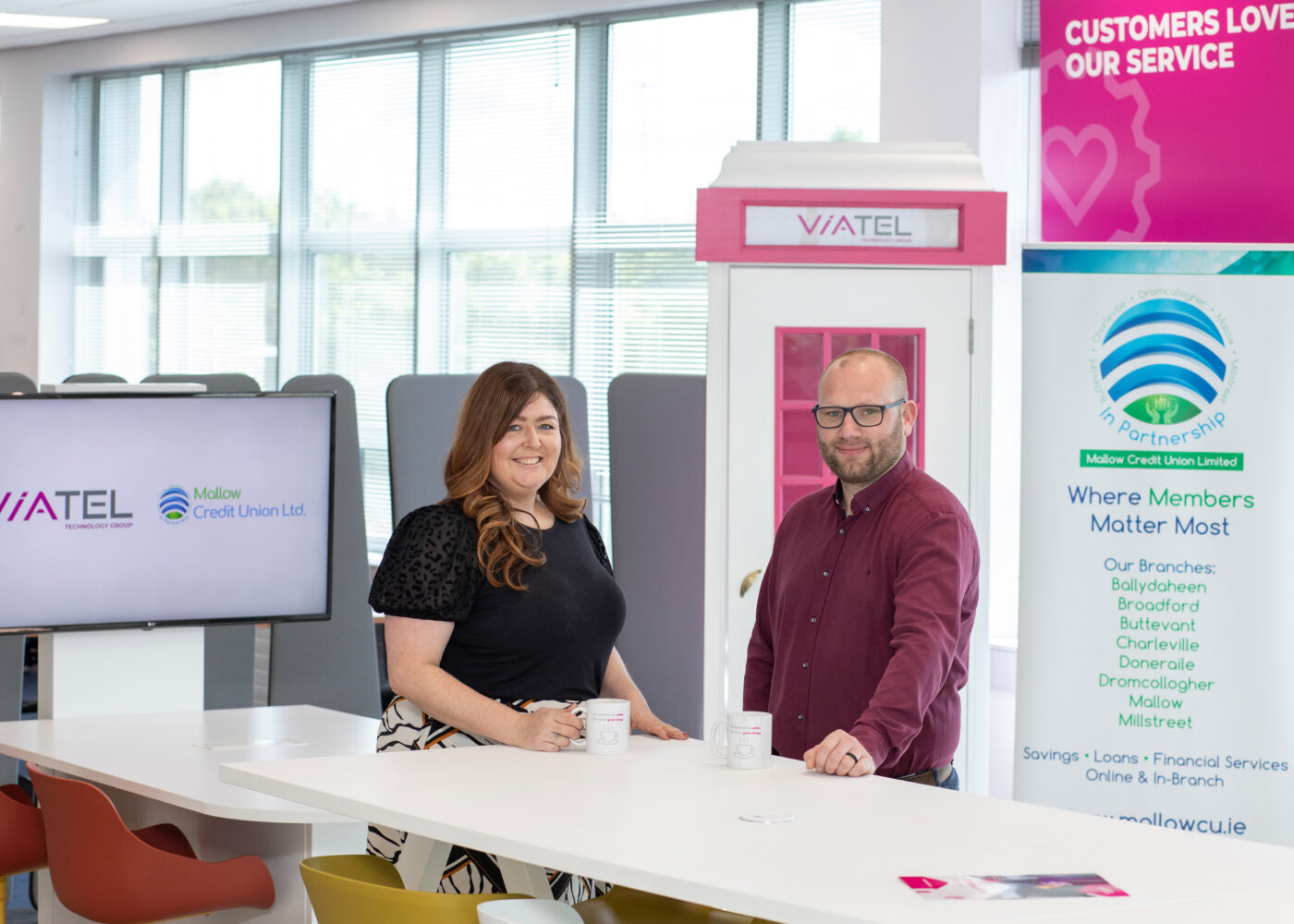 Nicola Connaughton, Senior Business Development Manager, Viatel Technology Group & Tommy Sutton, IT Manager, Mallow Credit Union