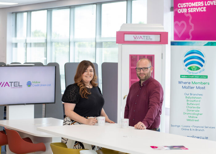 Nicola Connaughton, Senior Business Development Manager, Viatel Technology Group & Tommy Sutton, IT Manager, Mallow Credit Union